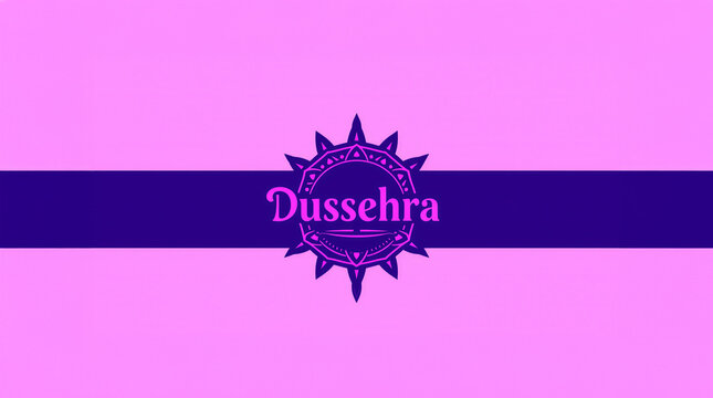 Happy Dussehra Greeting Card with Traditional Diya, Decorative Lanterns and Festival Ornament