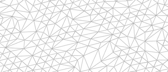 Obraz premium A minimalist abstract geometric background with interconnected dots and lines.