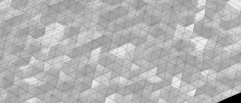 Detailed abstract geometric pattern with subtle texture and interesting light and shadow play