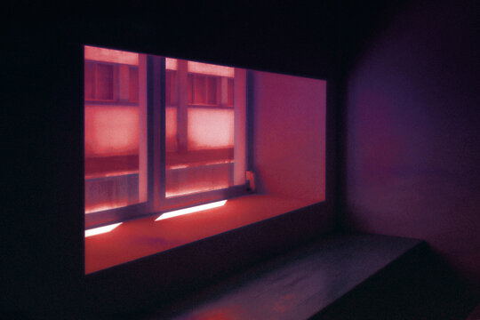 empty room with light