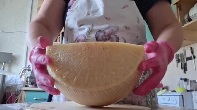 Professional cook preparing artisan food for gourmet snack.