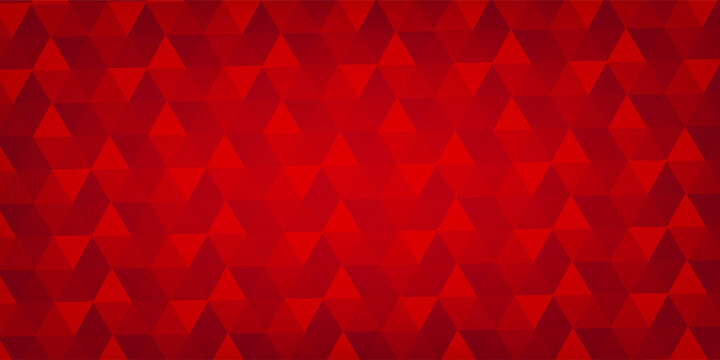 Red triangle geometric background texture. Abstract colorful background. Red triangles shape. Red mosaic. Red background. Geometric red background. Vector illustrationPrint