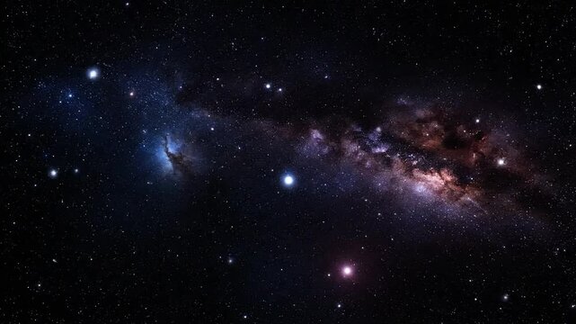 A stunning view of a colorful galaxy filled with bright stars.