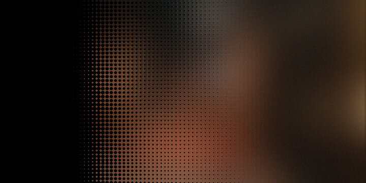 Abstract dark dotted gradient background with fading brown and black colors.