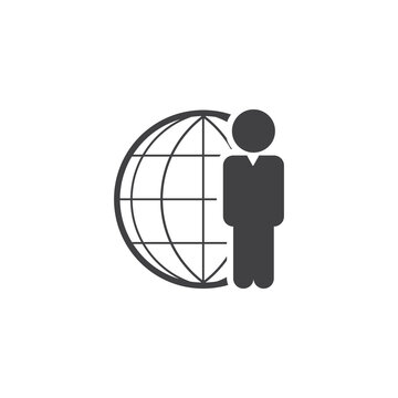 Business people, human resources, office management - icon. Simple vector illustration