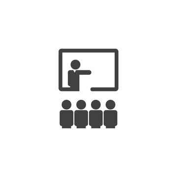 Business people, human resources, office management - icon. Simple vector illustration