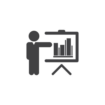 Business people, human resources, office management - icon. Simple vector illustration