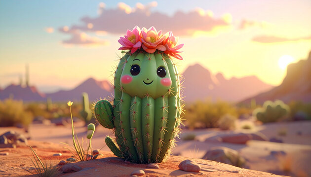 Cute Desert Cactus