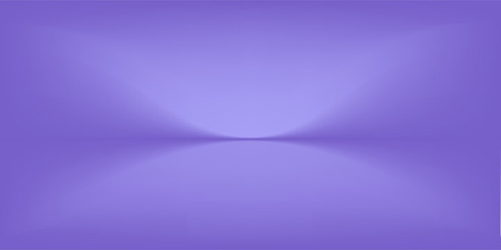 Abstract gradient podium background. Violet, purple and lilac empty 3d studio backdrop. Clean scene for product presentation mockup template. Vector illustration