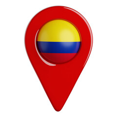 Fototapeta premium Location Pin Colombia