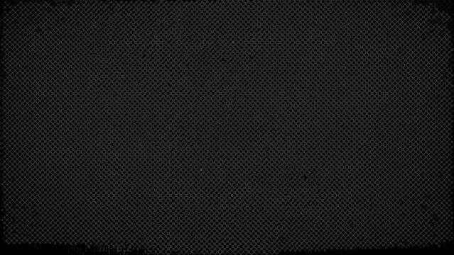 Dark carbon fiber mesh texture with a repeating geometric pattern against a black background weave grid interlocking monochrome