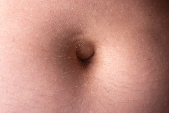 Close Up of Human Belly Button