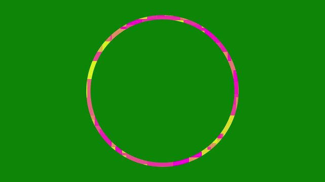 Mint colored futuristic HUD loading circle interface 4k 30fps motion graphic animation, Glowing, concentric circles of light frame a central void, light effect against a black background,