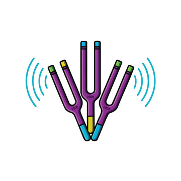 Tuning Fork Sound Waves.