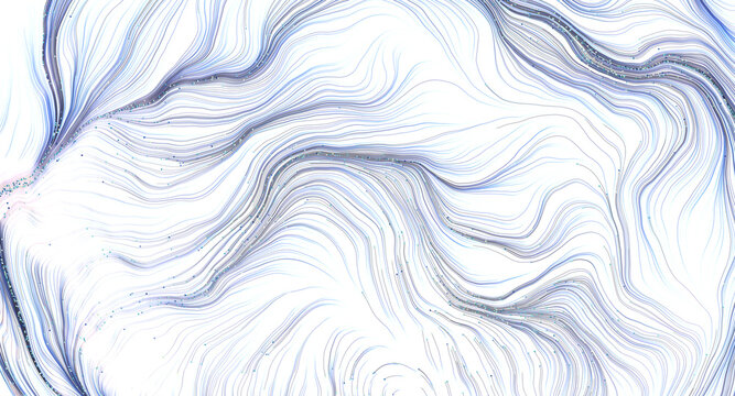 Elegant abstract pattern with flowing lines and subtle dots