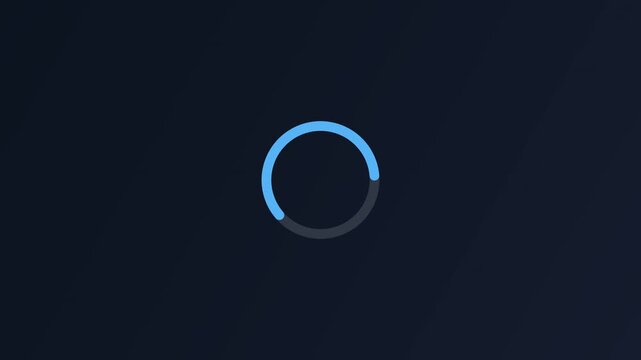 Circular Loading Spinner Animation Minimal Progress Indicator