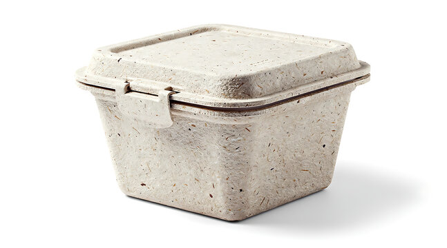 Eco friendly bamboo takeout container.