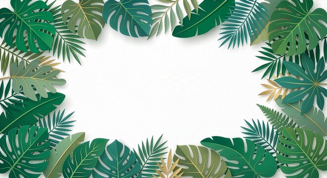 Tropical Leaf Frame