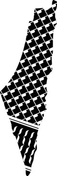 Palestine Map Filled with Keffiyeh Pattern Vector
Minimal Palestine Map Illustration with Keffiyeh Design
Palestine Outline with Traditional Keffiyeh Textile Pattern
Stylized Palestine Map in Traditio