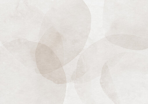 Minimal beige watercolor background with translucent organic shapes and soft neutral texture. Elegant hand-painted abstract backdrop for branding, invitations, stationery and digital paper.