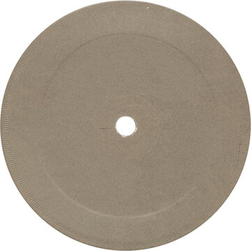 Vinyl retro gray label, realistic photography, png isolated on transparent background for graphic design