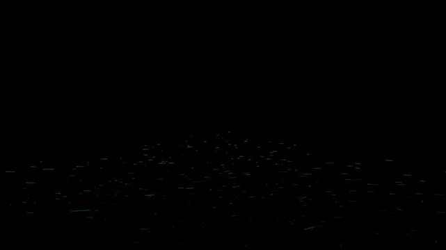 Abstract green screen particle flow background with trapcode particular, professional after effects motion graphics asset for creative video editors