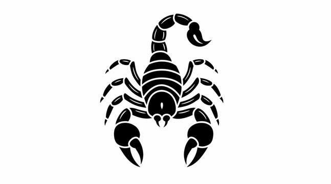 Scorpio Zodiac Symbol Silhouette - Astrology and Horoscope Icon