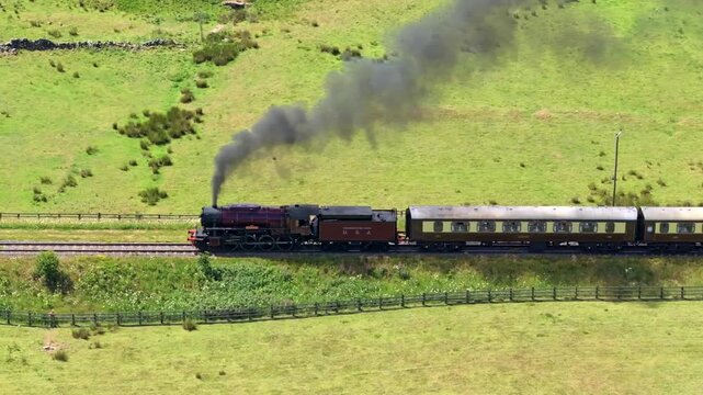 Aerial Video Loco OMAHA. A historic steam locomotive from the Second World War has been converted from coal to oil.
USATC 2253 &lsquo;Omaha&rsquo; now runs on oil thanks to work by the NYMR