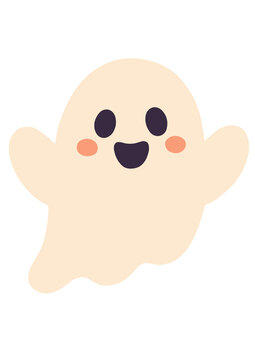 Illustration animasi ghost