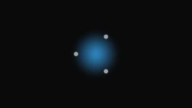 The ubuntu operating system logo displayed with a glowing blue light effect