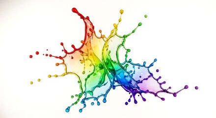Obraz premium Colorful abstract neuron network illustration. Vibrant brain synapse connection digital art for science and technology concepts.