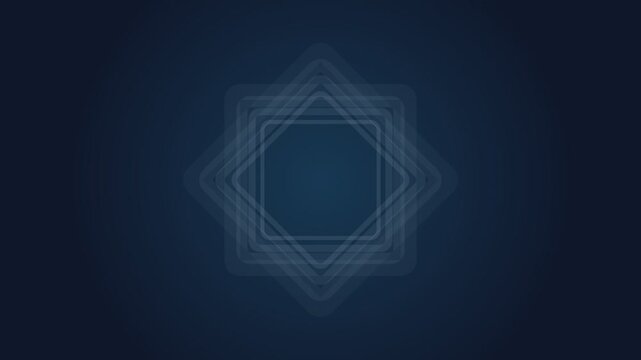 Abstract geometric star pattern with glowing translucent layered contours