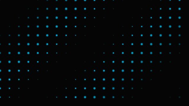Abstract background featuring a dark pattern of glowing blue circular dots