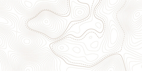 Vector contour topographic map background. Topography and geography map grid. Abstract outline grid, vector illustration. © NAZMA