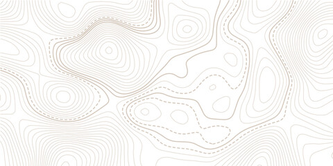 Vector contour topographic map background. Topography and geography map grid. Abstract outline grid, vector illustration. © NAZMA