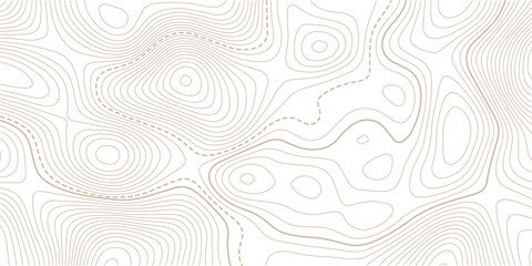 Vector contour topographic map background. Topography and geography map grid. Abstract outline grid, vector illustration. © NAZMA