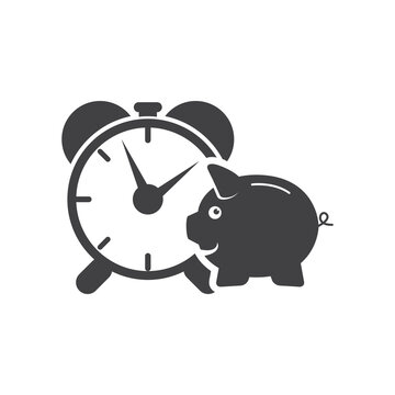 Piggy bank icon. Piggy bank savings icon. Vector illustration.