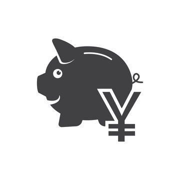 Piggy bank icon. Piggy bank savings icon. Vector illustration.