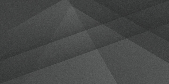 Black and white dark gray abstract background.Geometric pattern shapes.Rough and shabby grain.