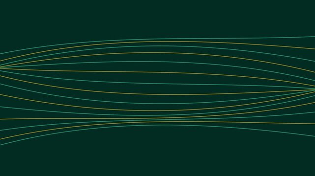 Abstract background featuring elegant flowing lines on a dark green canvas