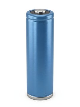 Blue stainless steel insulated water bottle.