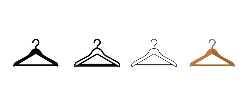 clothes hangers in a row on a white background for organization and fashion storage needs