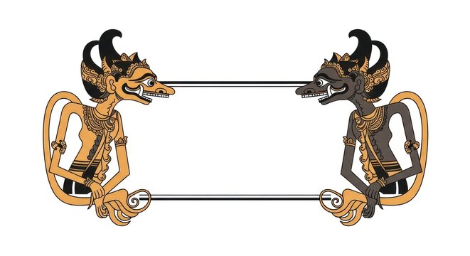 Balinese dragon frame ornamental metalwork.