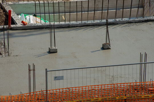 Construction Materials Prepared for Installation at Building Site
