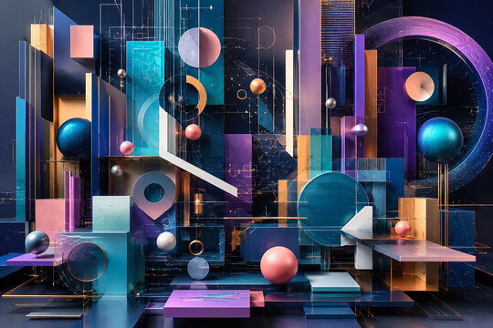 Modern and futuristic wallpaper.