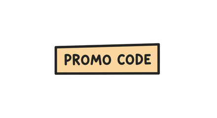 Obraz premium Promo code button for discount offers