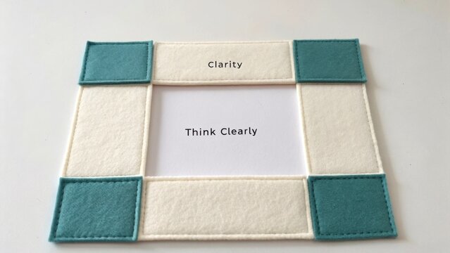 Inspirational photo frame with motivational messages for personal growth and self-improvement in minimalist design