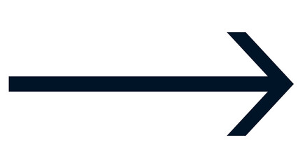 Professional dark blue thin arrow pointing right concept with direction navigation graphics interface geometric pointing isolated background movement indication progression © Tajul Islam