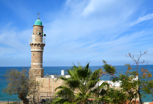 JAFFA ISRAEL: Al-Bahr Mosque or Masjid al-Bahr, meaning in all languages The Sea Mosque, is the oldest extant mosque in Jaffa, Israel. 