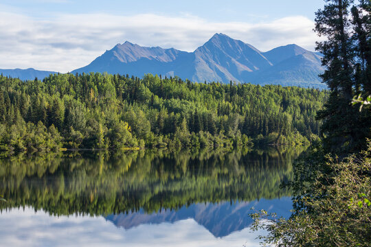 Mountains lake